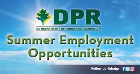 dpr summer jobs